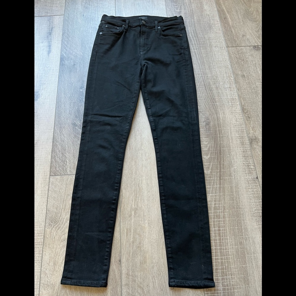 Citizens Of Humanity Rocket High Waist Black Skinny Jeans